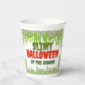 Minder slijmerige Halloween Paper Cup Papieren Bekers (Achterkant)