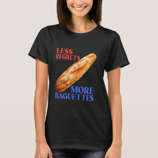 Minder Spijt Meer Baguettes Grappige Baguette Lief T-shirt