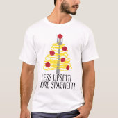 Minder storen meer spaghetti t-shirt (Voorkant)