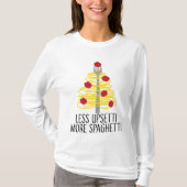 Minder storen meer spaghetti t-shirt (Voorkant)