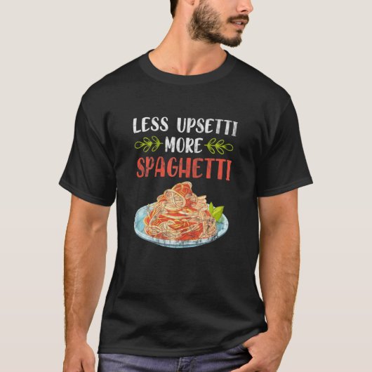 Minder storende vrouwen meer spaghetti - pasta t-shirt (Voorkant)