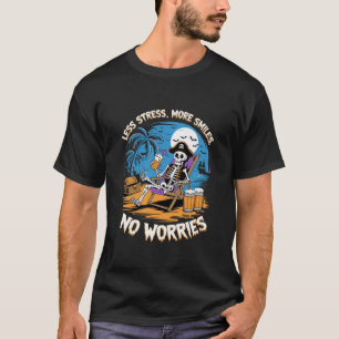 Minder stress, meer glimlachen: bierskelet Hallowe T-shirt
