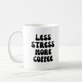 Minder stress meer koffie koffiemok (Links)