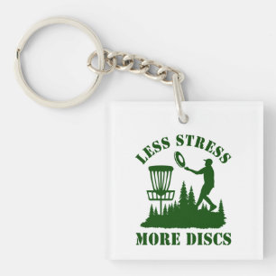 Minder stress meer schijven  disc golf sleutelhanger