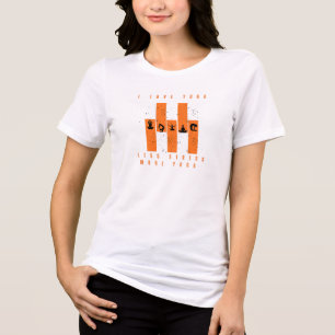 Minder Stress Meer Succes Typografie T-Shirt