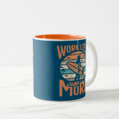 Minder Surf werken meer Tweekleurige Koffiemok (Voorkant rechts)