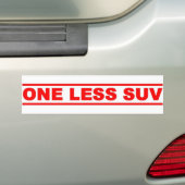 Minder SUV Bumpersticker (Op auto)