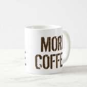 Minder Talkie meer koffie-Humor koffie Koffiemok (Voorkant rechts)