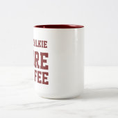 Minder talkie MEER KOFFIE Tweekleurige Koffiemok (Center)