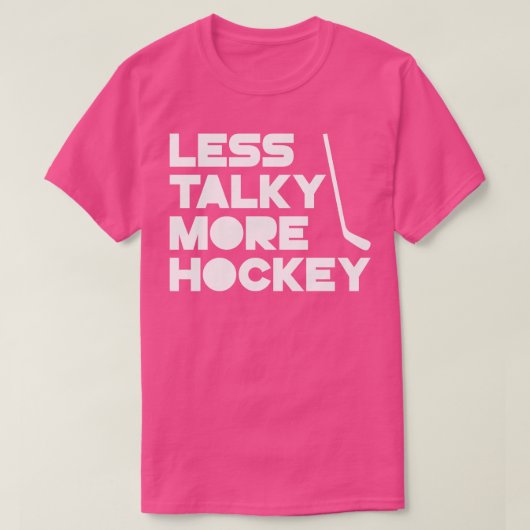 Minder Talky Meer Hockey T-shirt (Design voorkant)