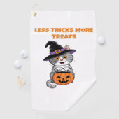 Minder Trucs Meer Treats Halloween Gifts Classic T Golfhanddoek (Insitu)