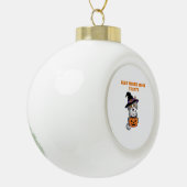 Minder Trucs Meer Treats Halloween Gifts Classic T Keramische Bal Ornament (Links)