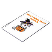Minder Trucs Meer Treats Halloween Gifts Classic T Notitieboek (Linkerzijde)