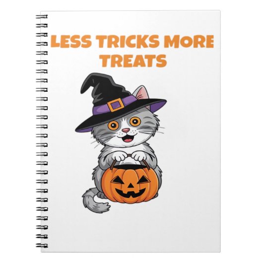 Minder Trucs Meer Treats Halloween Gifts Classic T Notitieboek (Voorkant)
