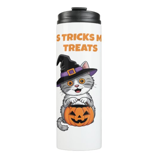 Minder Trucs Meer Treats Halloween Gifts Classic T Thermosbeker (Voorkant)