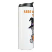 Minder Trucs Meer Treats Halloween Gifts Classic T Thermosbeker (Gedraaid links)