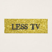 Minder tv Meer boeken Bladwijzer Mini Visitekaartjes (Voorkant)