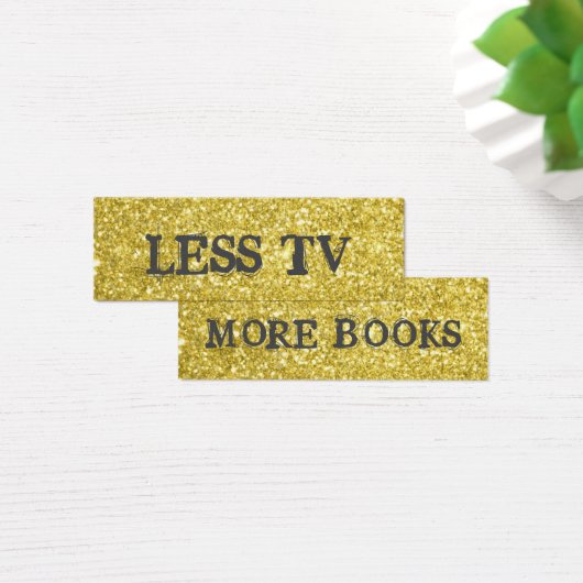 Minder tv Meer boeken Bladwijzer Mini Visitekaartjes (Bureau)