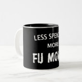 Minder uitgeven aan meer geld van de FU Tweekleurige Koffiemok (Voorkant links)