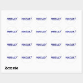 Minder vereenvoudigen is meer ronde sticker (Vel)