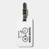 Minder verkeer meer snelheid bagagelabel (Voorkant verticaal)