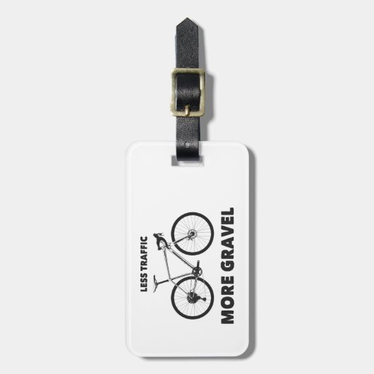 Minder verkeer meer snelheid bagagelabel (Voorkant verticaal)