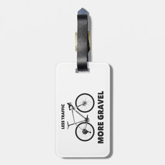 Minder verkeer meer snelheid bagagelabel (Achterkant verticaal)