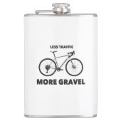 Minder verkeer meer snelheid heupfles (Voorkant)