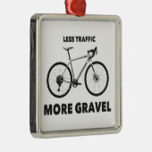 Minder verkeer meer snelheid metalen ornament (Rechts)