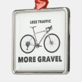 Minder verkeer meer snelheid metalen ornament (Links)