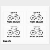 Minder verkeer meer snelheid rechthoekige sticker (Vel)