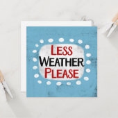 Minder weer alstublieft Wenskaart Kaart (Voorkant / Achterkant in situ)