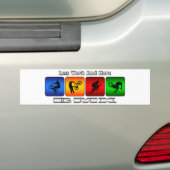 Minder werk en meer BMX Bumpersticker (Op auto)
