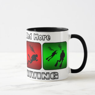 Minder werk en meer scuba duiken mok