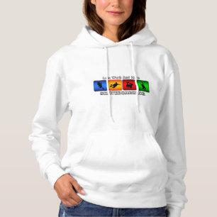 Minder werk en meer skateboarden hoodie