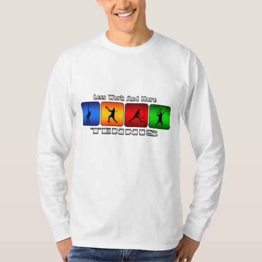 Minder werk en meer tenen (mannen) t-shirt (Voorkant)