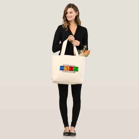 Minder werk en meer tennis (Vrouw) Grote Tote Bag (Voorkant (model))