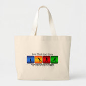 Minder werk en meer tennis (Vrouw) Grote Tote Bag (Voorkant)