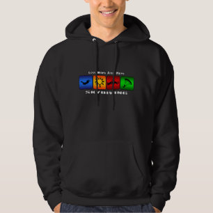 Minder werk en nog meer skies diving hoodie