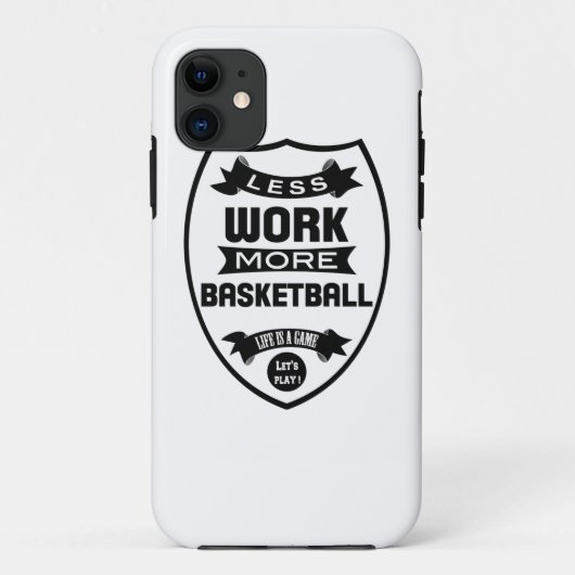 Minder werk meer basketbal Case-Mate iPhone case (Achterkant)