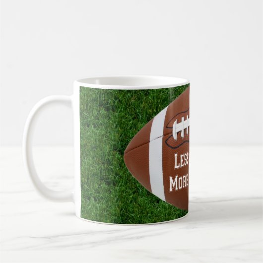 Minder werk, meer Football Design Coffy Mok Cup (Links)