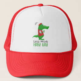 Minder werk meer Golf Grappig Golfen Gator Trucker Pet