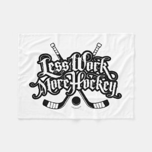 Minder werk meer hockey fleece deken
