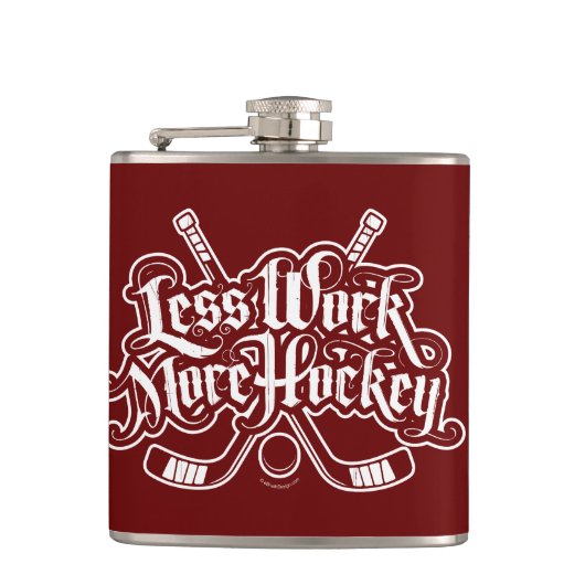 Minder Werk Meer Hockey Heupfles (Voorkant)