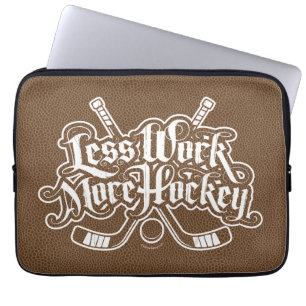 Minder werk meer hockey laptop sleeve