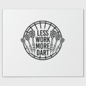 Minder werk meer kunst cadeaupapier (Vlak)