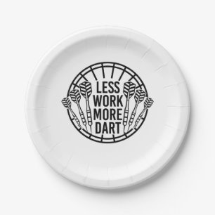 Minder werk meer kunst papieren bordje