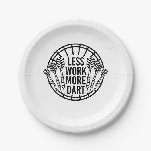 Minder werk meer kunst papieren bordje (Voorkant)