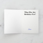 Minder werk, meer radio amateur radio verjaardagsf kaart (Binnen)