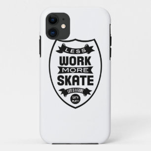 Minder werk meer Schaats - Skateboard Case-Mate iPhone Case
